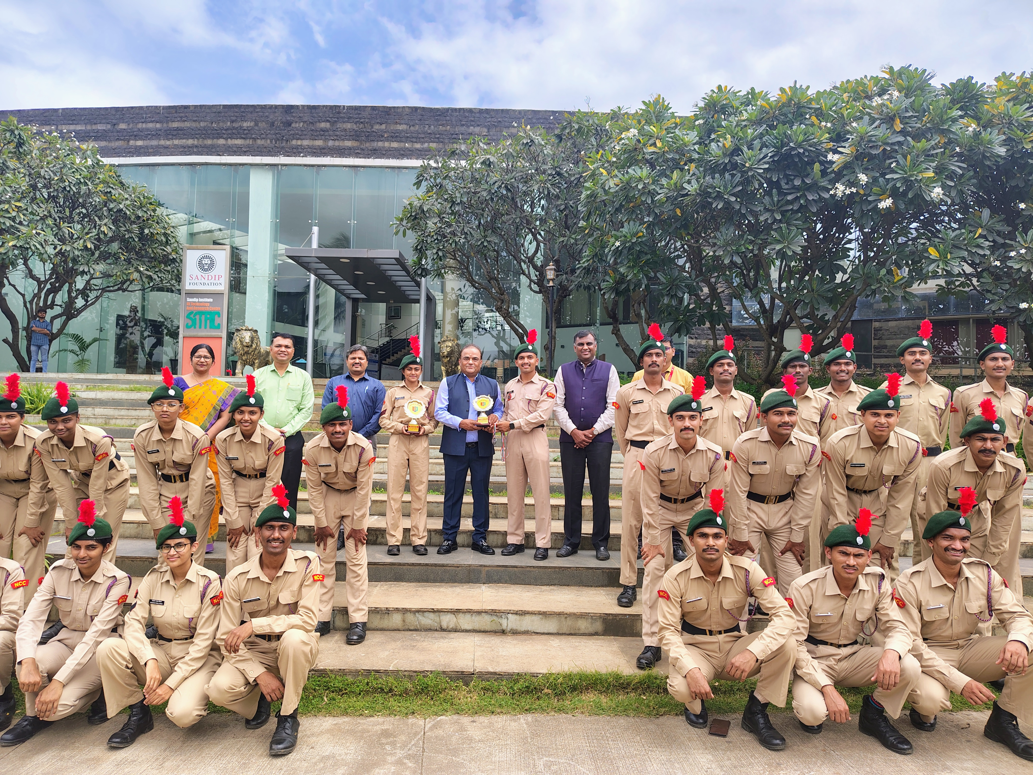 Cadets with Hon. Chairman Sir